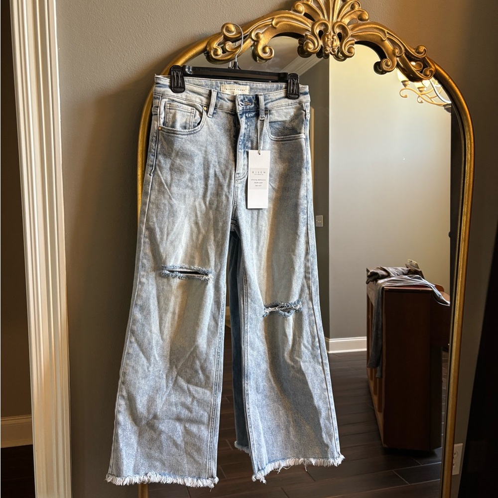 Risen Women's Distressed Light Blue Jeans size 27